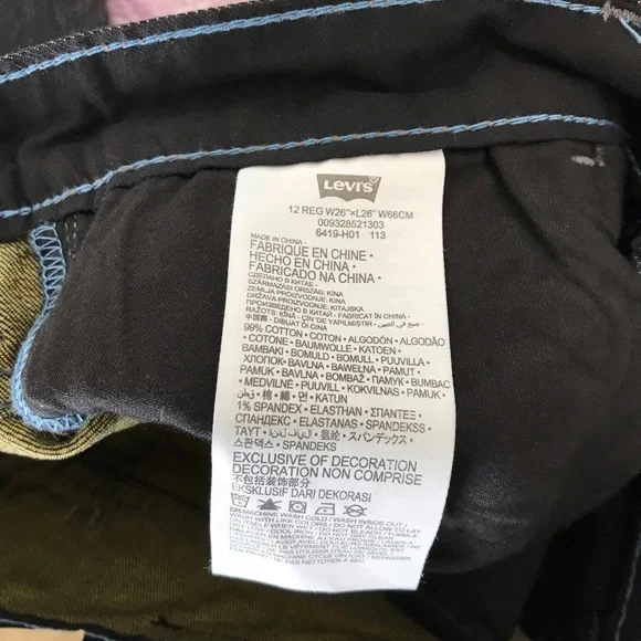 Levi’s 511 Skinny Fit Brand New Jeans for Big Boys - Picture 9 of 11